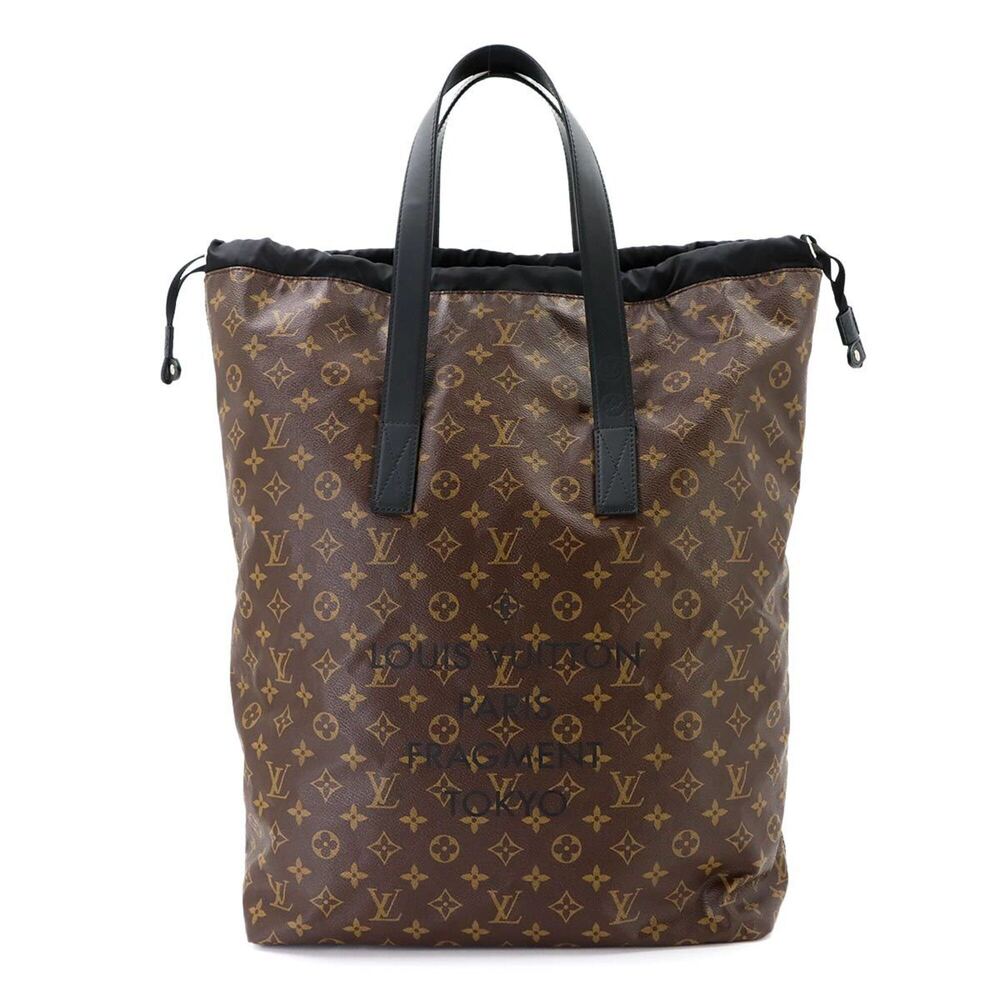 Louis Vuitton Fragment Monogram Macassar Cabas Light Tote Handbag Brown M4341...